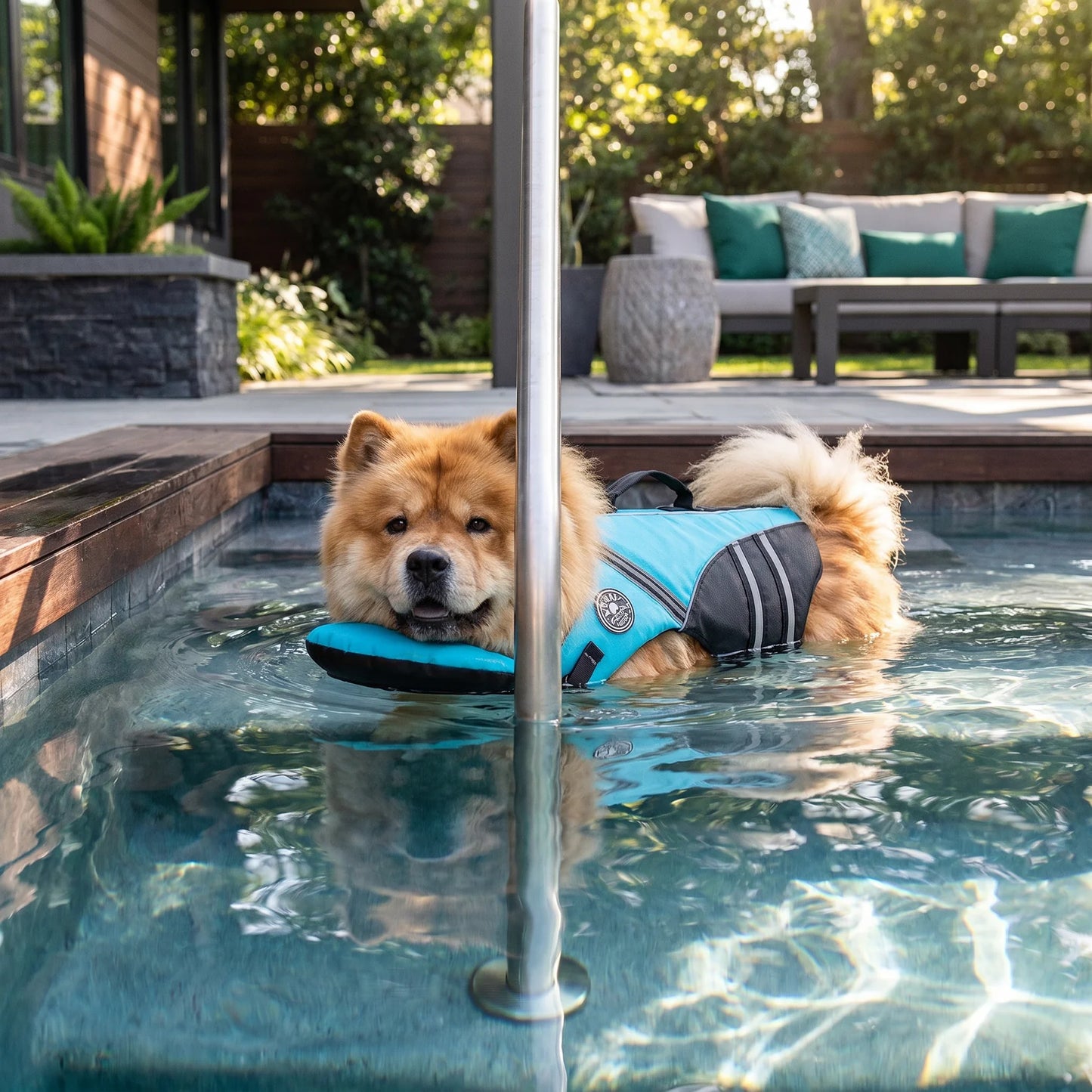 Dog Safety Swim Vest with Rescue Handle