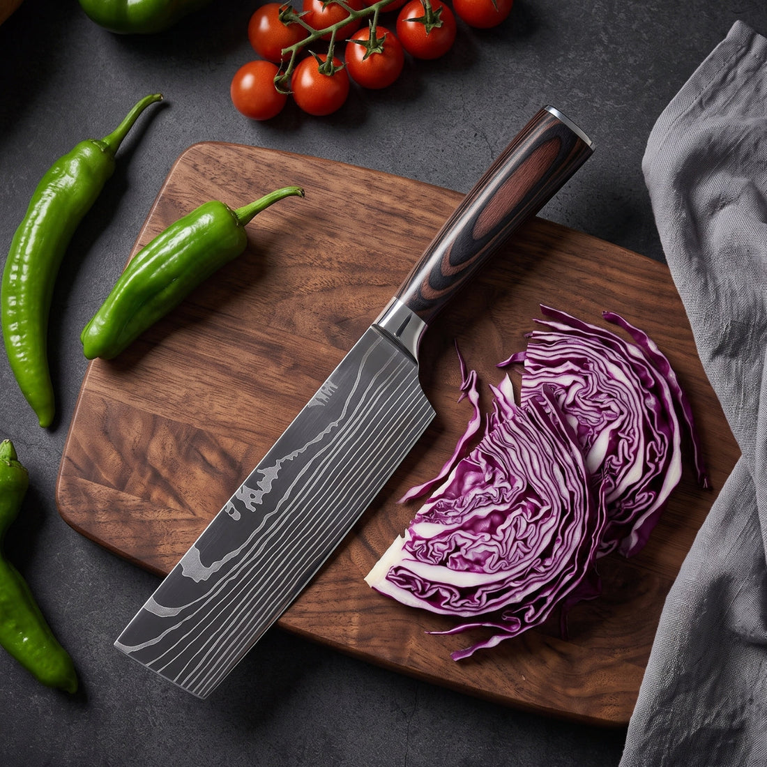 Nakiri Vegetable Knife (7") - Takumi