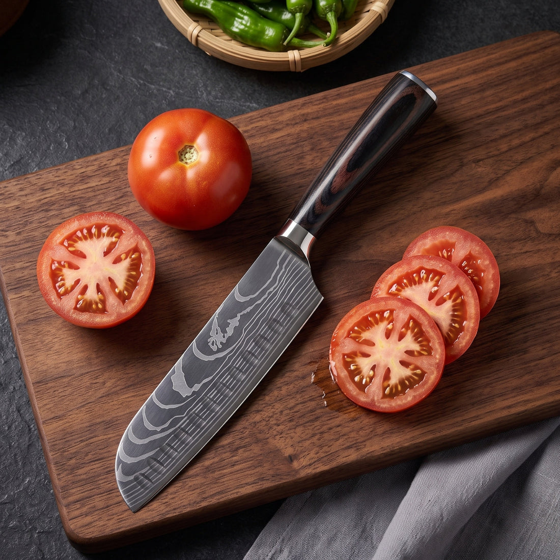 Santoku All-Purpose Knife (7") - Takumi
