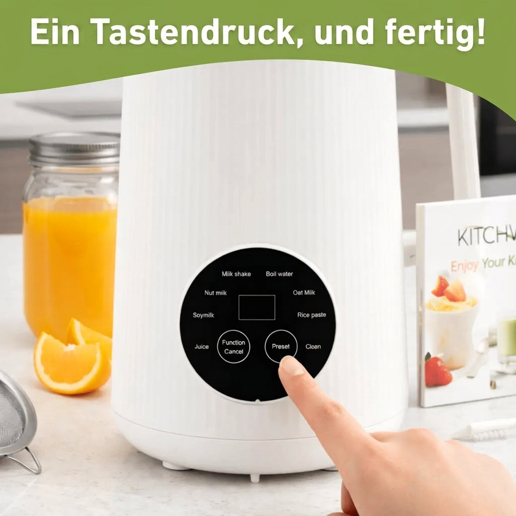 8-in-1 Pflanzenmilch- & Saftbereiter – Komplettset