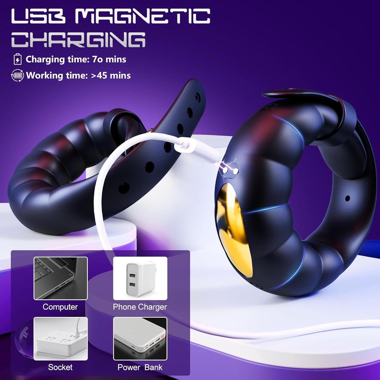 Zenith™ Vibromasseur masculin à double moteur