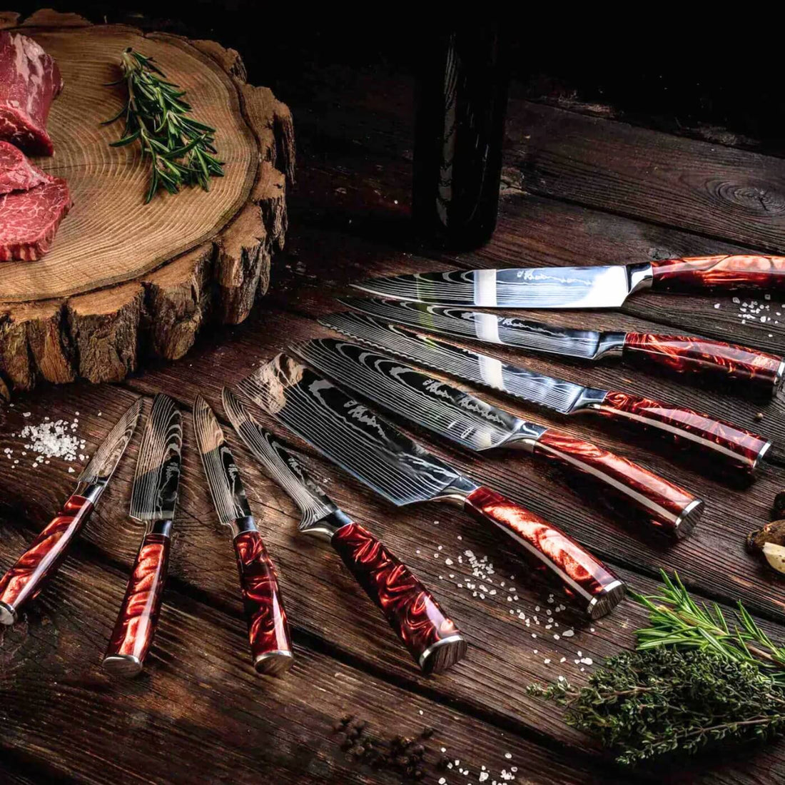 Kohaku 8-Piece Kitchen Knife Set