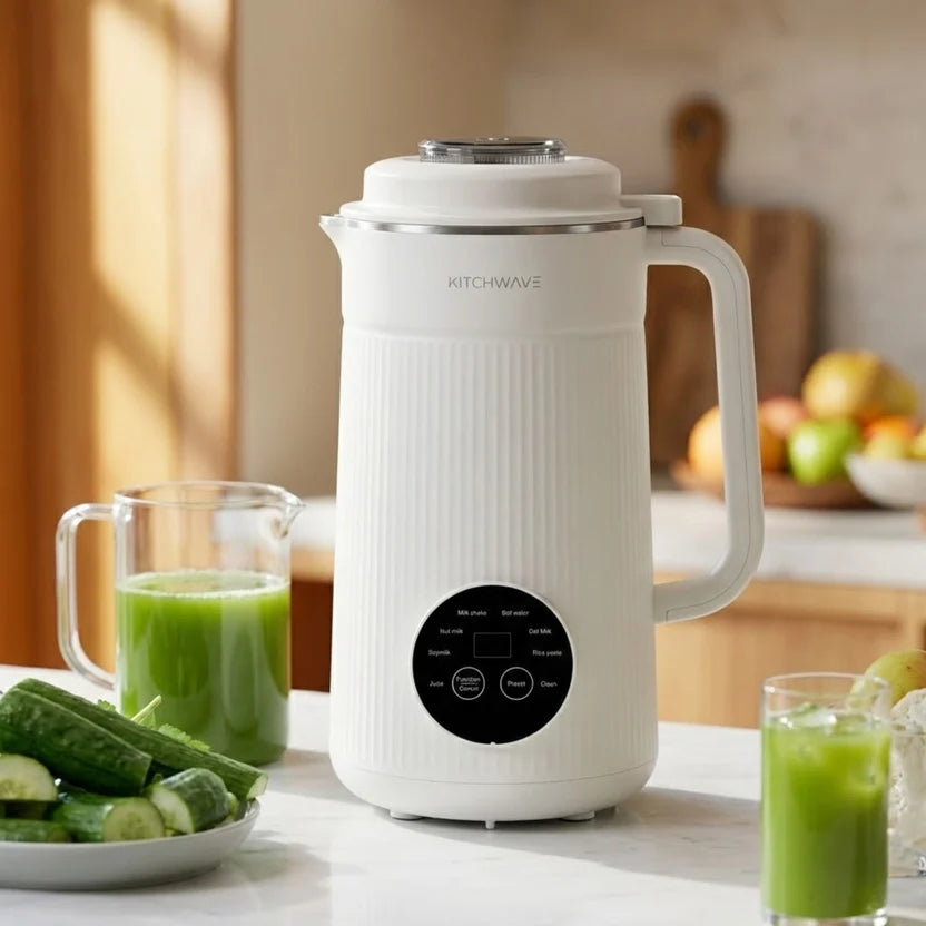 Fresh plant milk and whole-fruit juice, at the touch of one button
